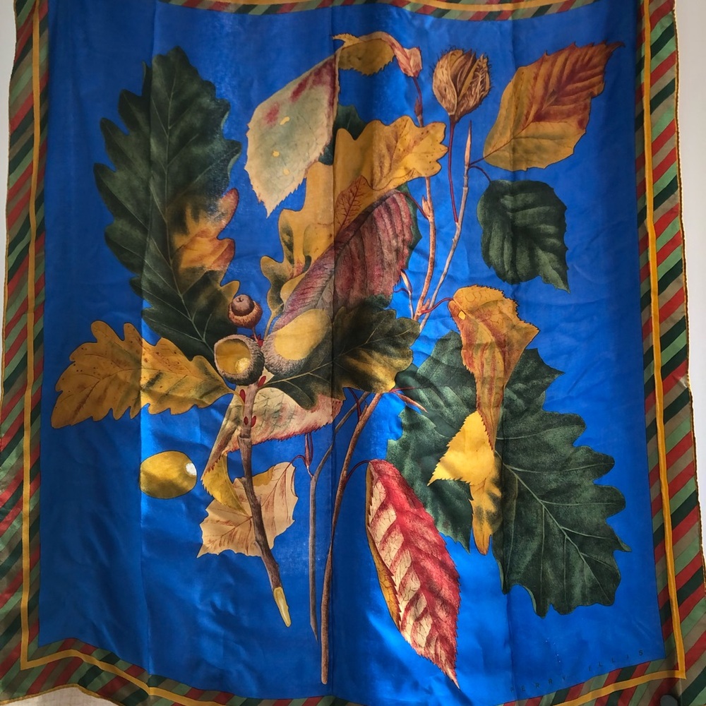 vintage perry ellis silk scarf